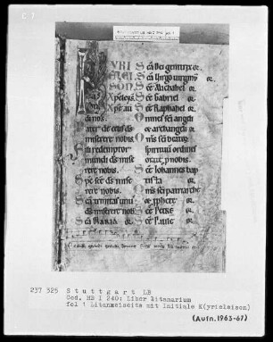 Liber Litaniorum et Benedictionum (Sammelhandschrift) — Litaneien, Folio 1recto-28verso