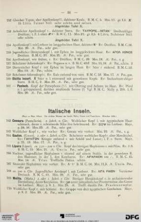 Italische Inseln (Nr. 762-780)