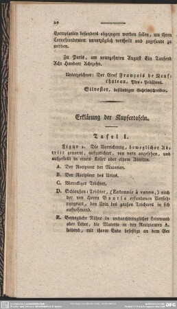 Erklärung der Kupfertafeln