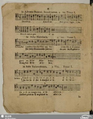 X. Anonymus: Benedicamus Domino