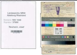 Entnazifizierung Josef Neumann , geb. 25.03.1898 (Arzt)