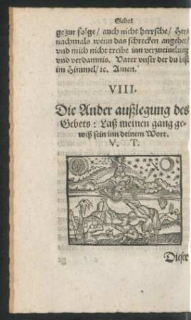 VIII. Die Ander außlegung des Gebets: Laß meinen gang gewiß sein inn deinem Wort.