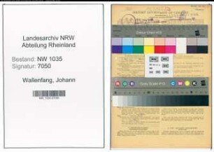 Entnazifizierung Johann Wallenfang , geb. 01.09.1889 (Steiger)