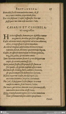 Caesar Et Cassibelani congressus