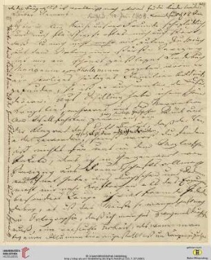 Brief von Achim von Arnim an Clemens Brentano
