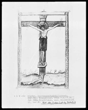 Evangeliar, Kruzifixus, Folio 188recto