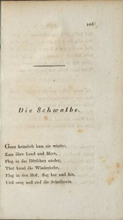 Die Schwalbe