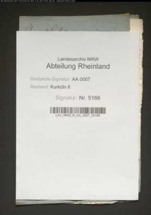 Glückwunschschreiben der päpstlichen Nuntien zur Wahl Adolfs von Schaumburg