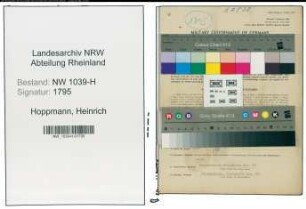 Entnazifizierung Heinrich Hoppmann , geb. 13.02.1889 (Metzger)