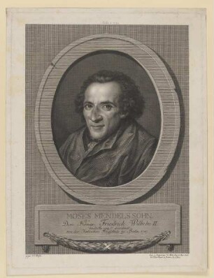 Bildnis des Moses Mendelssohn