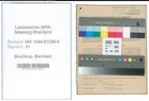 Entnazifizierung Bernhard Brochtrup , geb. 06.03.1911 (Maurer)