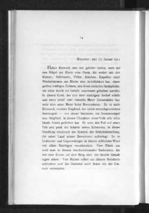 Münster, den 27. Januar 1911