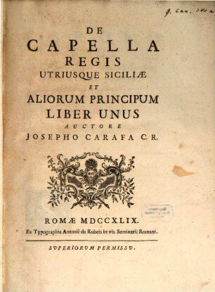 De capella Regis Siciliae et aliorum Principum
