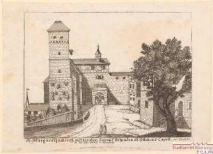 Äußerer Burghof mit dem Heidenturm