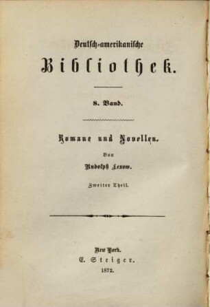 Romane und Novellen, 2. Der Rubin