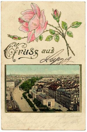 Gruss aus Leipzig : Kgr. Sachsen: Leipzig