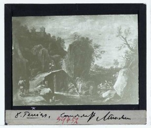 Teniers (David d.Ä.), Felsenschlucht (München AP 1180)
