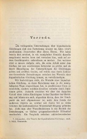 Zur Theorie der biquadratischen Gleichungen