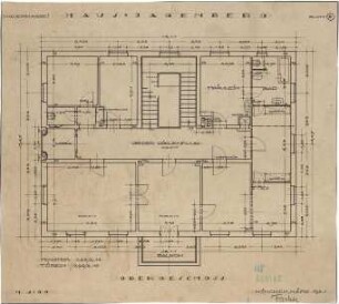 Fischer, Theodor; München, Arcisstr. 20; Haus Jagenberg - Grundriss OG