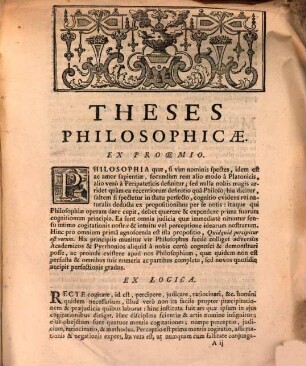 Theses philosophicae