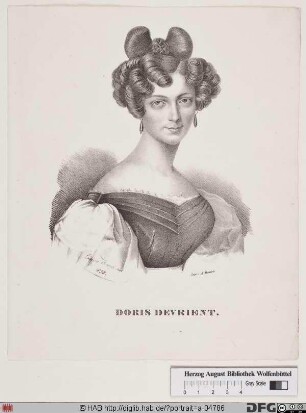 Bildnis Dorothea (Doris) Devrient, geb. Böhler