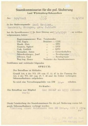 Greiner, Karl