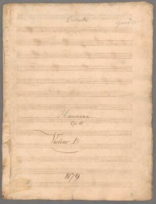 Fantasie, Violine, Orchester, op. 10 - BSB Mus.Schott.Ha 8455-3