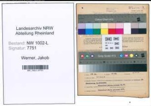 Entnazifizierung Jakob Werner , geb. 22.07.1899 (Angestellter)