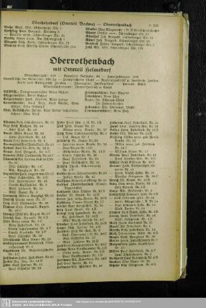 Oberrothenbach mit Ortssteil Helmsdorf