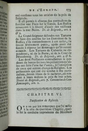 Chapitre VI. Pacification de Ryswick.