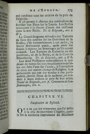 Chapitre VI. Pacification de Ryswick.