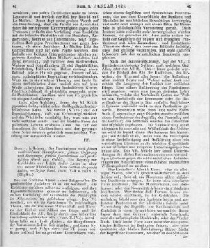 Jäsche, G. B.: Der Pantheismus nach seinen verschiedenen Hauptformen, seinem Ursprung und Fortgange, seinem speculativen und praktischen Werth und Gehalt. Ein Beitrag zur Geschichte und Kritik dieser Lehre in alter und neuer Philosophie. Bd. 1. Berlin: Reimer 1826