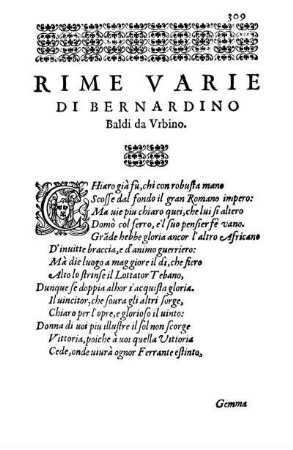 Rime Varie Di Bernardino Baldi da Vrbino.