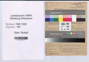 Entnazifizierung Rudolf Goth , geb. 20.06.1900 (Steuerberater)
