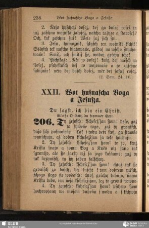 XXII. Wot husnascha Boga a Jesußa