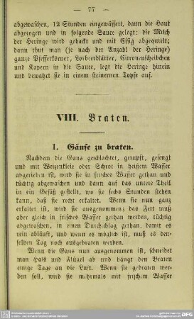 VIII. Braten