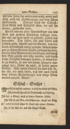 Schluß-Seufzer: