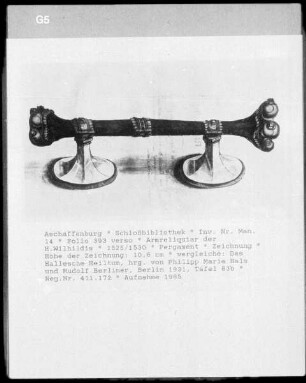 Armreliquiar der heiligen Wilhildis, Folio 393verso