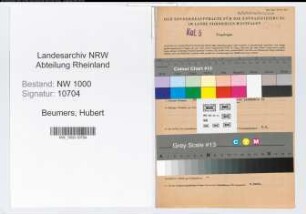 Entnazifizierung Hubert Beumers, geb. 12.03.1882 (Verwaltungsoberinspektor)