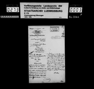 Schuldenwesen der Kirchengemeinde Bergenweiler