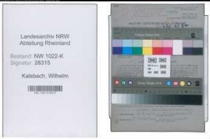 Entnazifizierung Wilhelm Kalsbach , geb. 18.06.1897 (Schachtmeister)