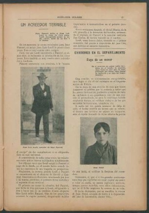 Evasiones en el departamento - Fuga de un menor
