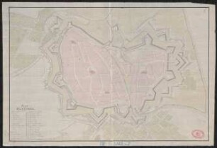 Grund-Riss der Stadt Hannover und deren umliegenden Fortifications-Wercken auch die Gegend umbher