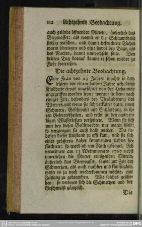 Die achtzehnte Beobachtung
