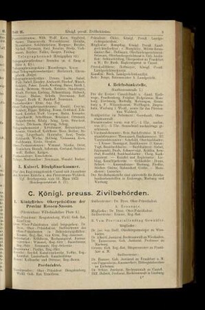 Königl. preuss. Zivilbehörden
