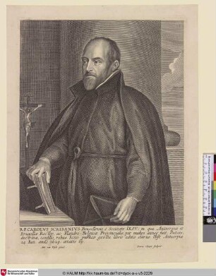 Carolus Scribanius [Porträt des Jesuiten Carolus Scribanius; Carolus Scribani; Portret van Carolus Scribani]