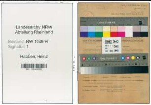 Entnazifizierung Heinz Habben , geb. 11.11.1919 (Angestellter)