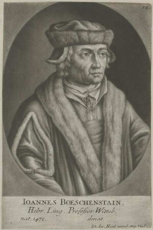 Bildnis des Ioannes Boeschenstain