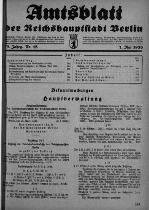 1938,18: Nr. 18, 1. Mai 1938