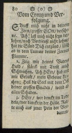 Vom Creutz und Verfolgung.